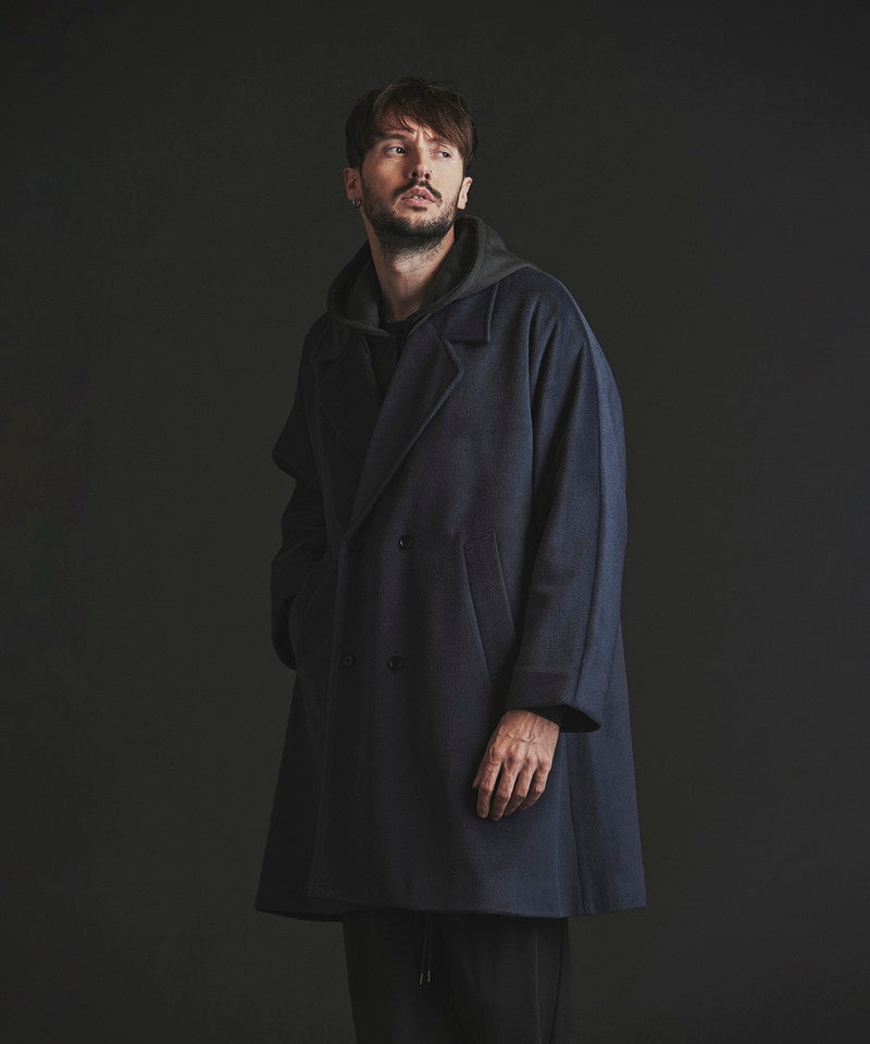 Double-breasted BIG poncho