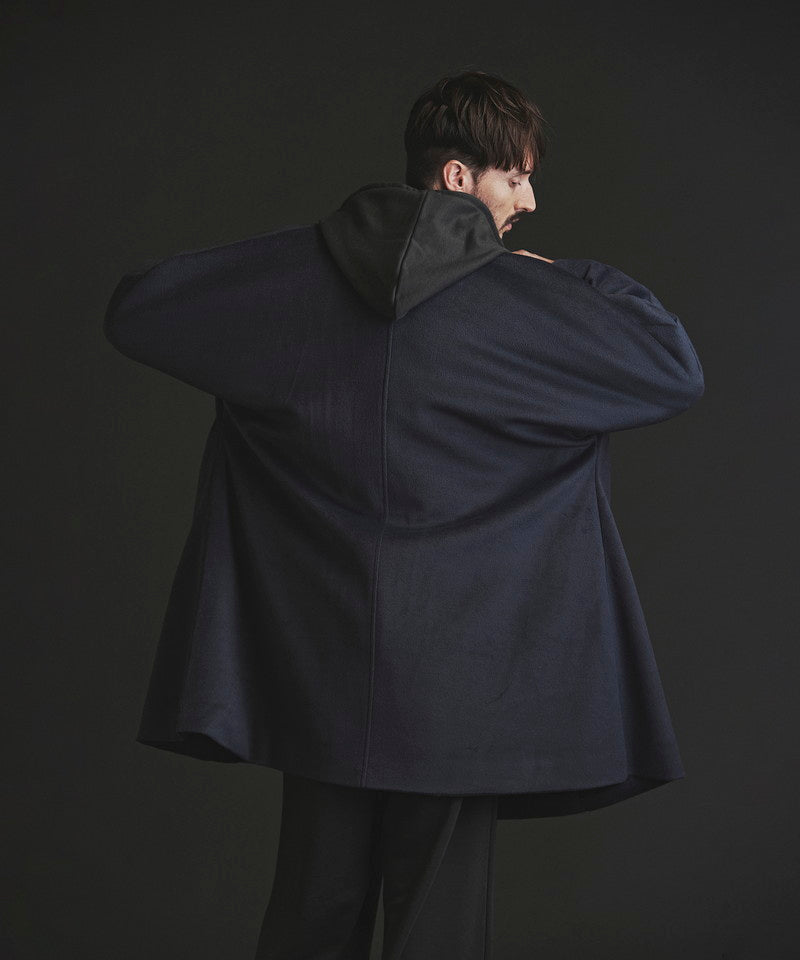 Double-breasted BIG poncho