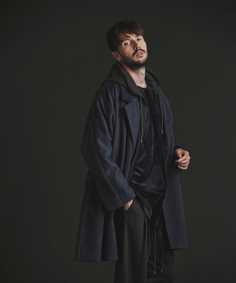 Double-breasted BIG poncho