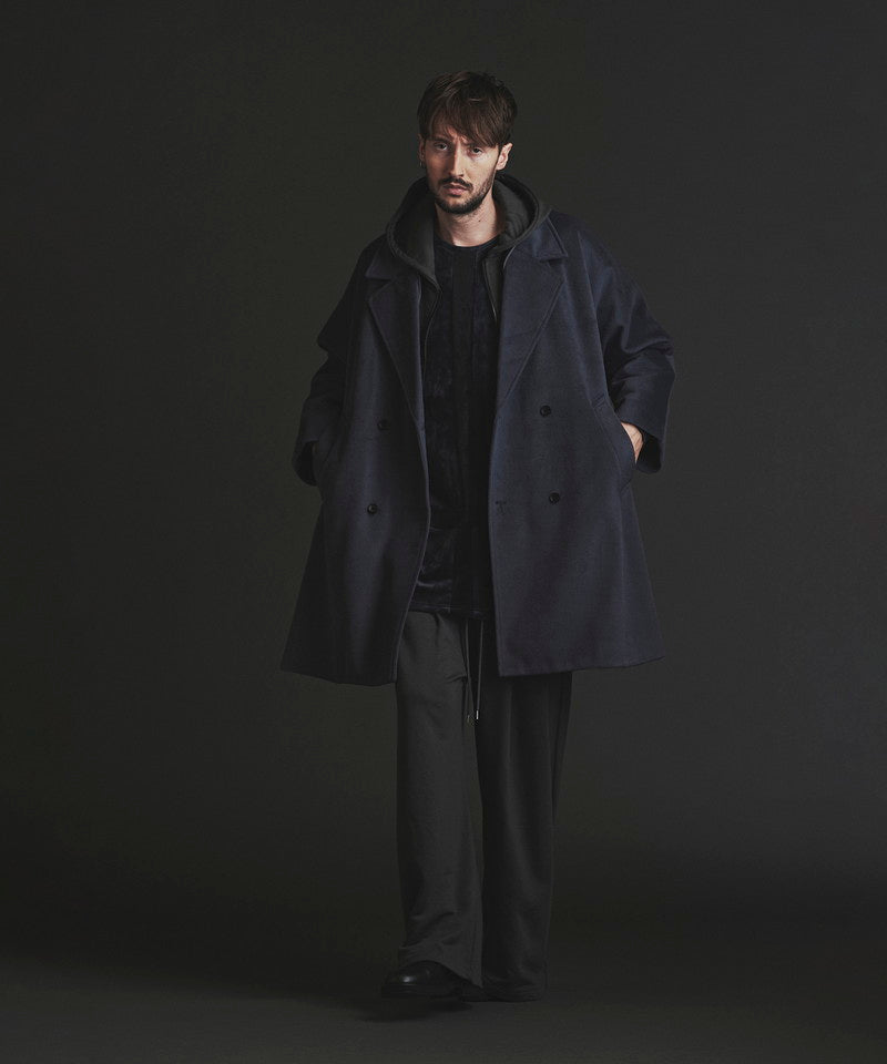 Double-breasted BIG poncho