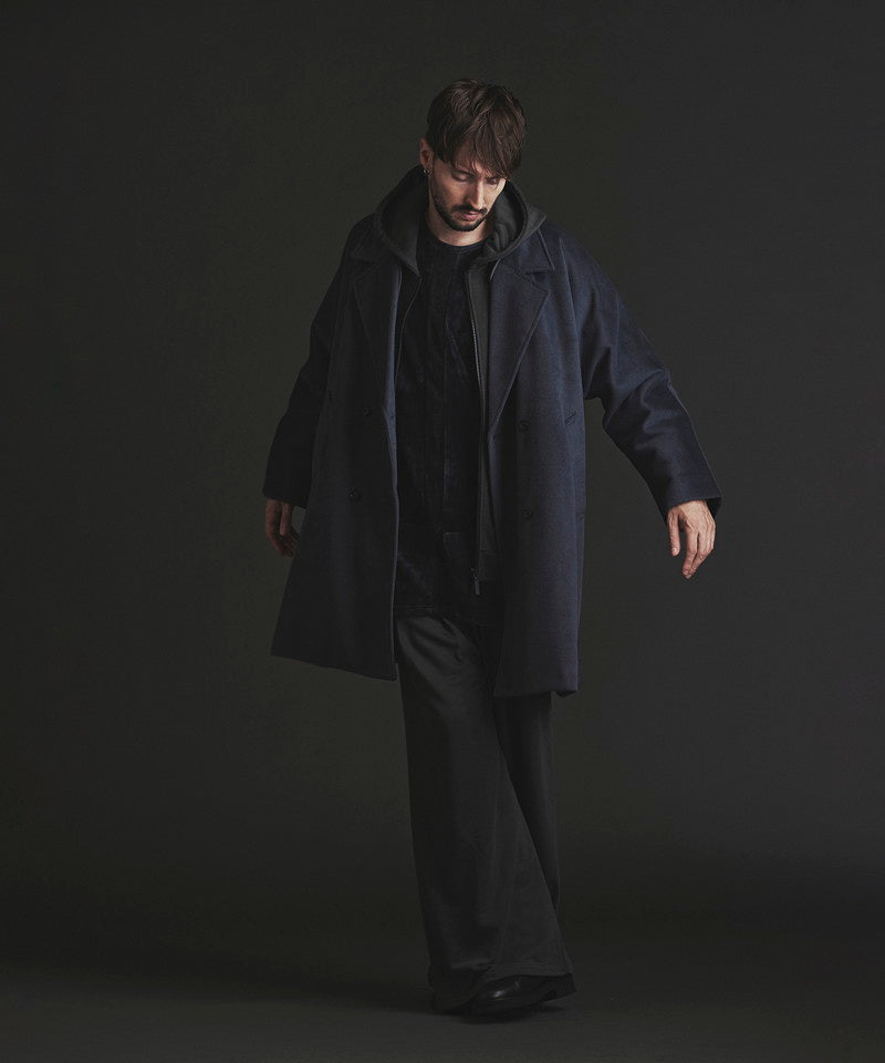 Double-breasted BIG poncho