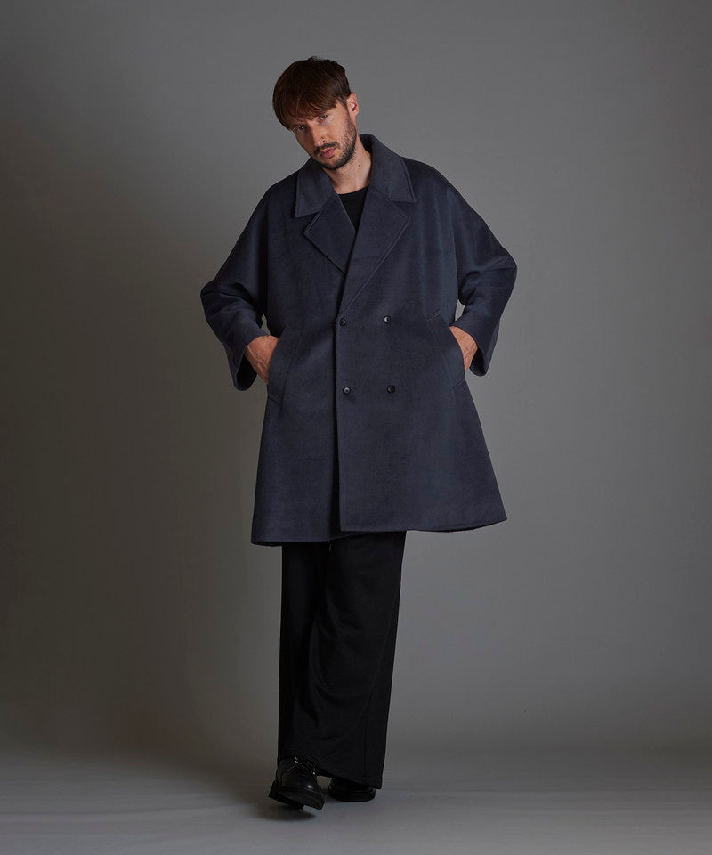 Double-breasted BIG poncho