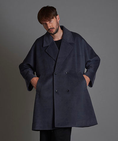 Double-breasted BIG poncho