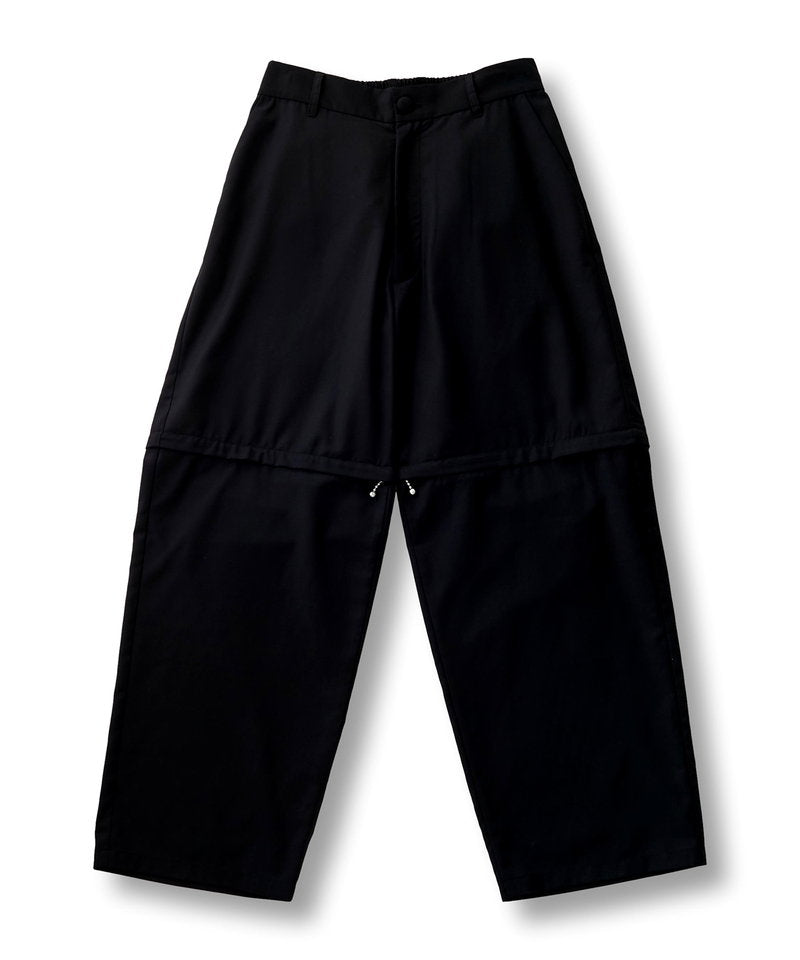 Separate ZIP Wide Trousers