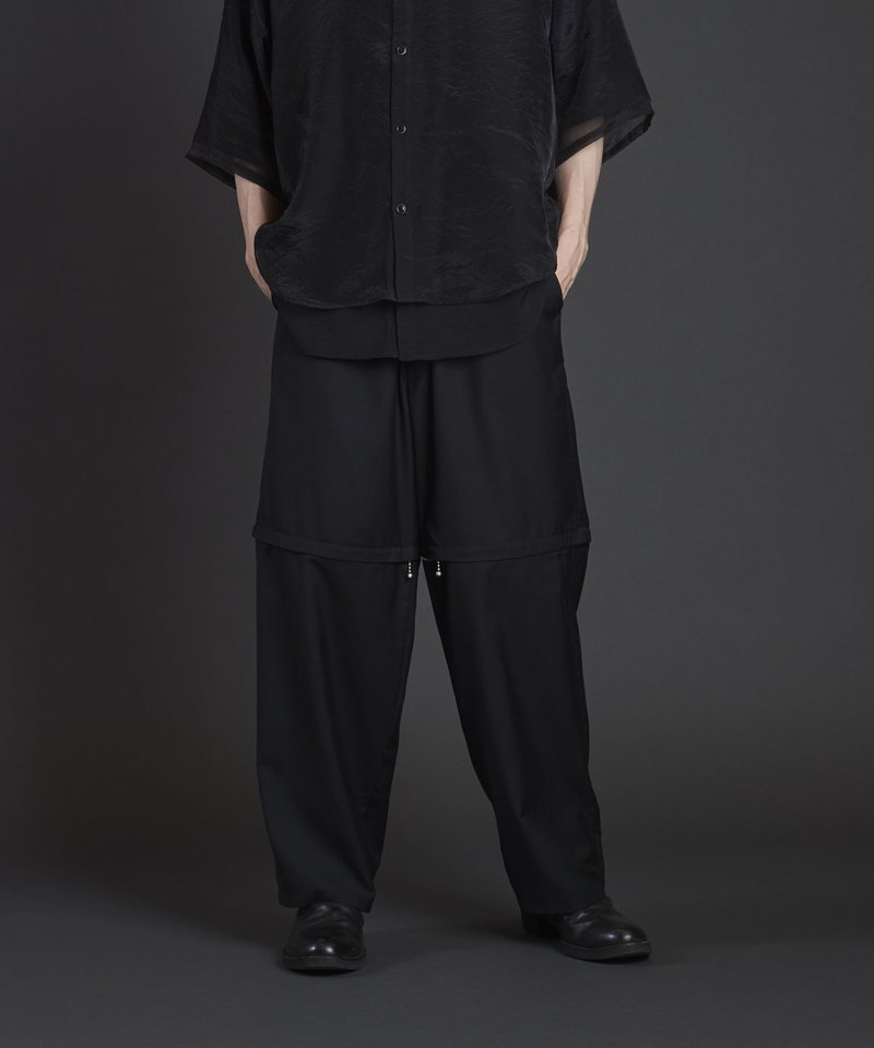 Separate ZIP Wide Trousers