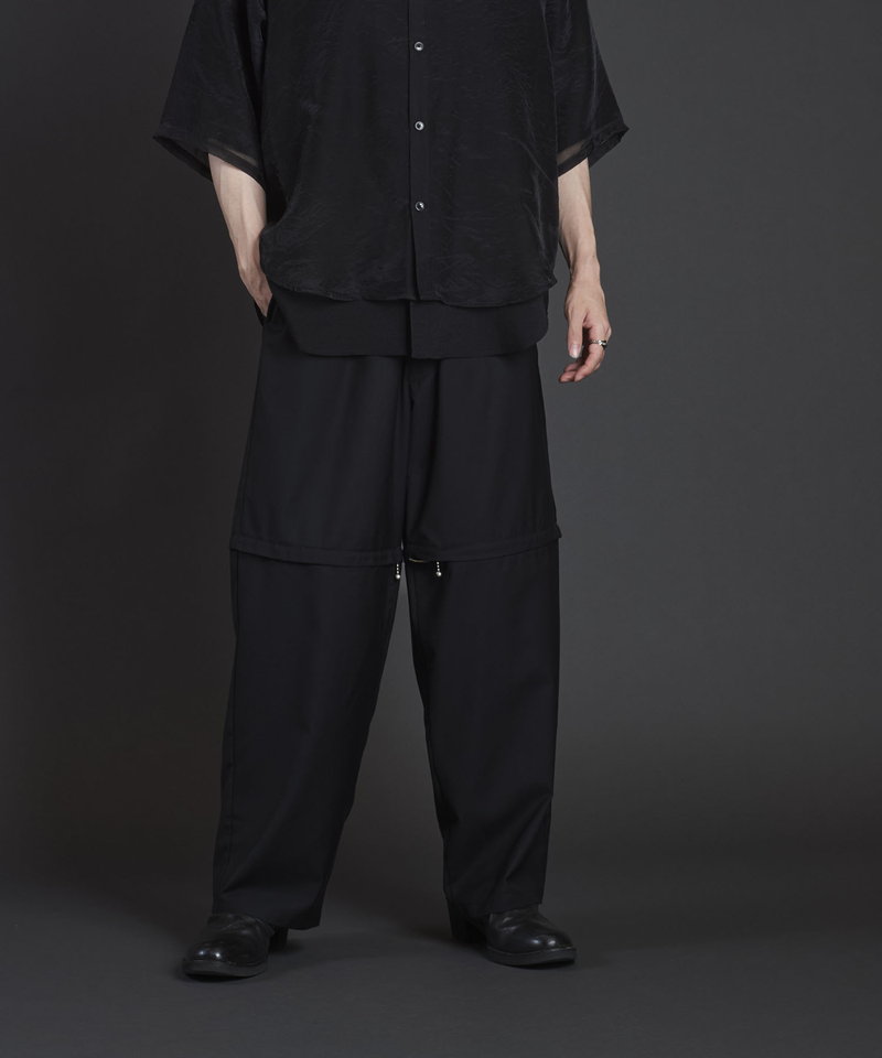 Separate ZIP Wide Trousers