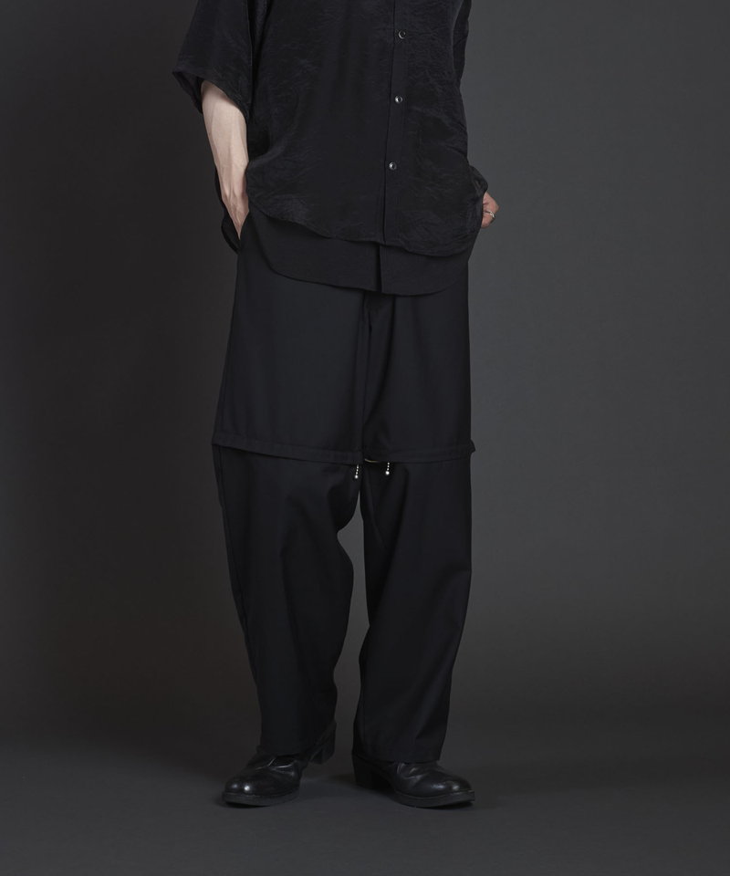 Separate ZIP Wide Trousers