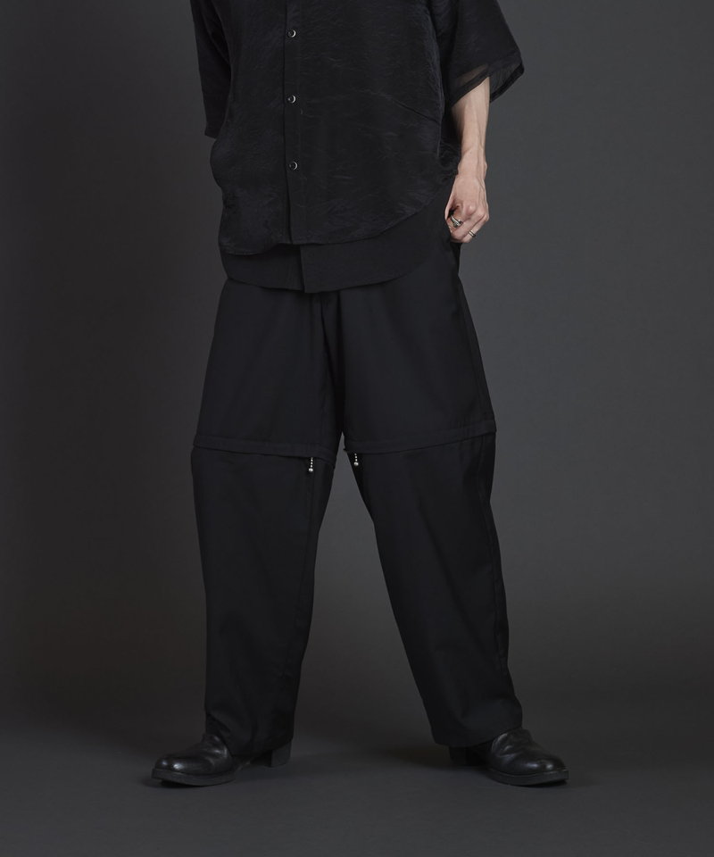 Separate ZIP Wide Trousers