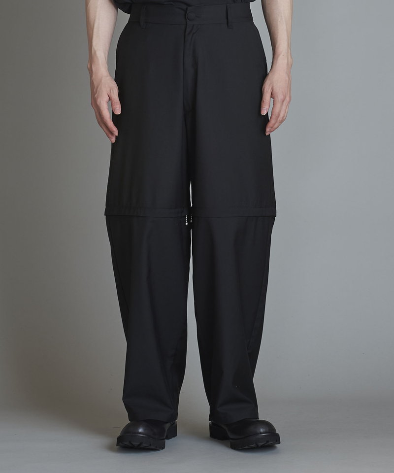 Separate ZIP Wide Trousers