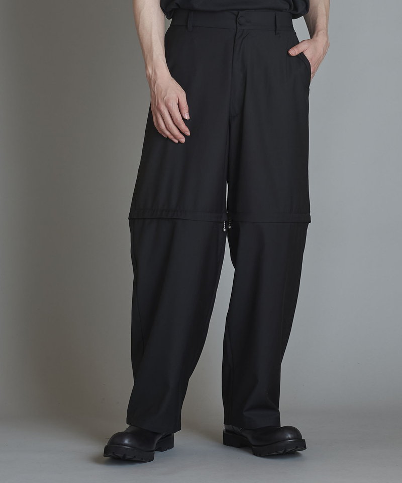 Separate ZIP Wide Trousers