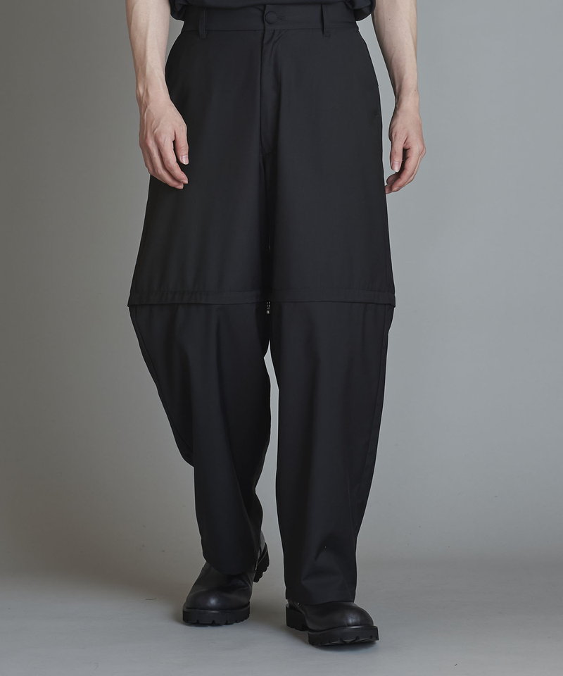 Separate ZIP Wide Trousers