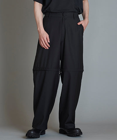 Separate ZIP Wide Trousers