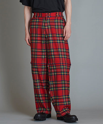 Separate ZIP Wide Trousers