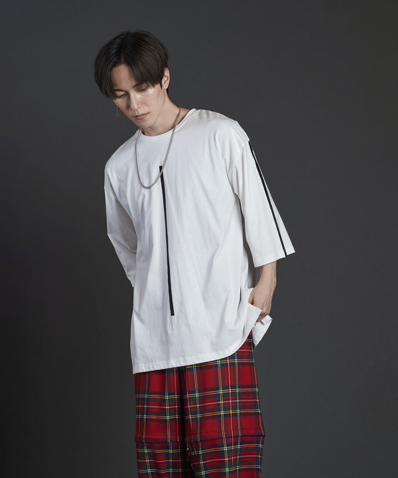 Line Print 3/4 Sleeve BIG-T