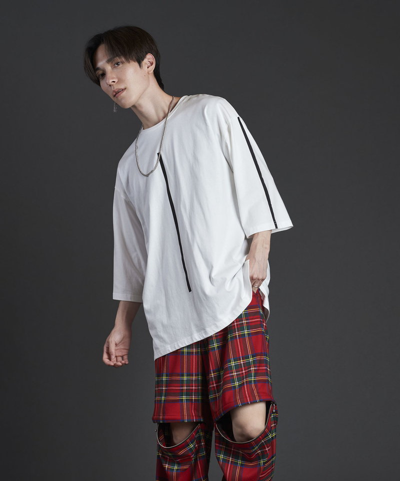 Line Print 3/4 Sleeve BIG-T