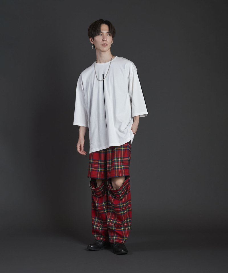 Line Print 3/4 Sleeve BIG-T