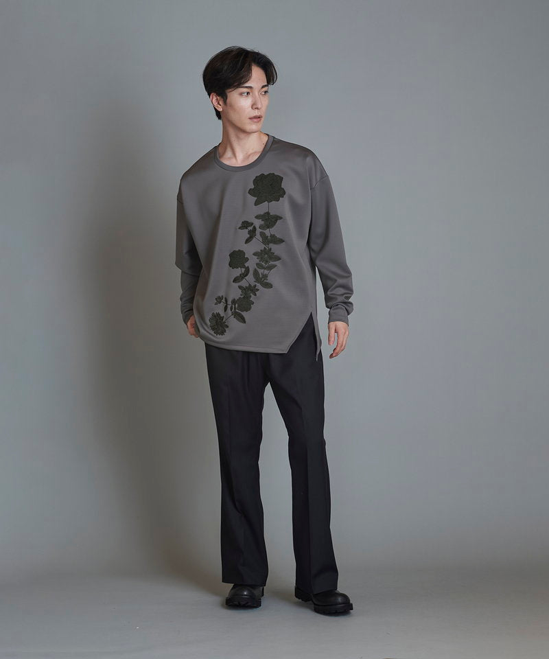 Embroidered BIG long sleeve T-shirt