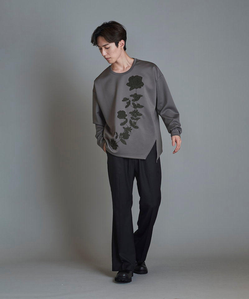 Embroidered BIG long sleeve T-shirt