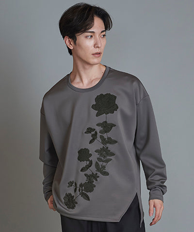 Embroidered BIG long sleeve T-shirt