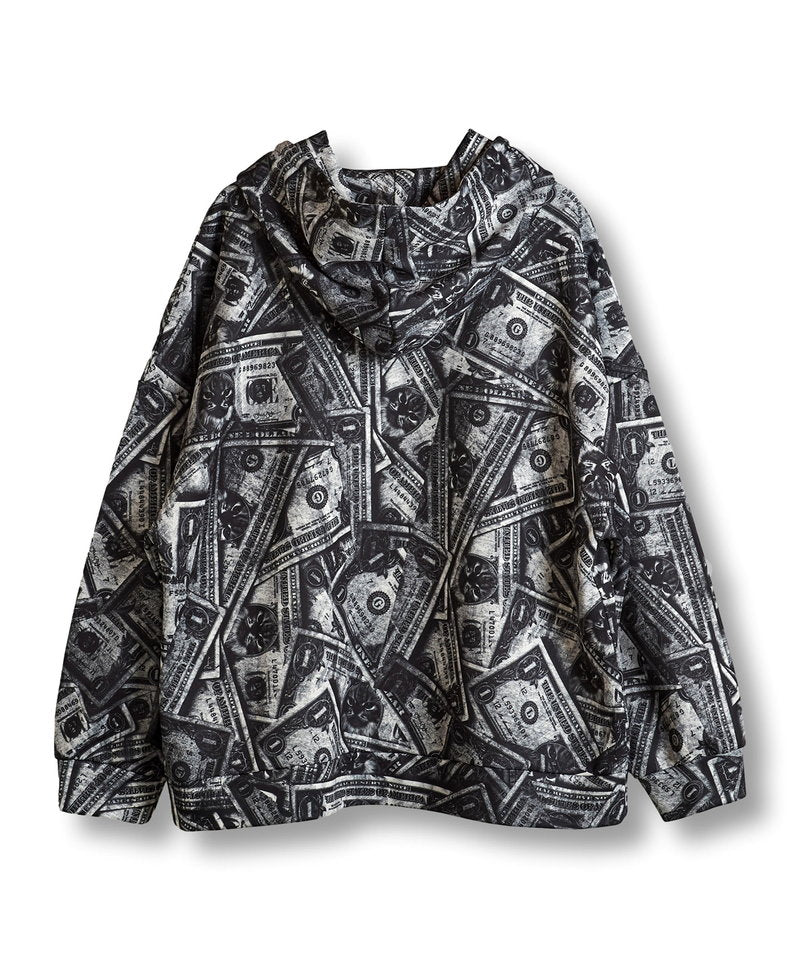 Pattern Print Big Parka