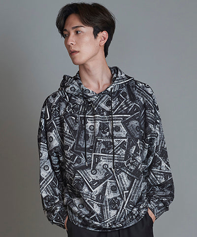 Pattern Print Big Parka