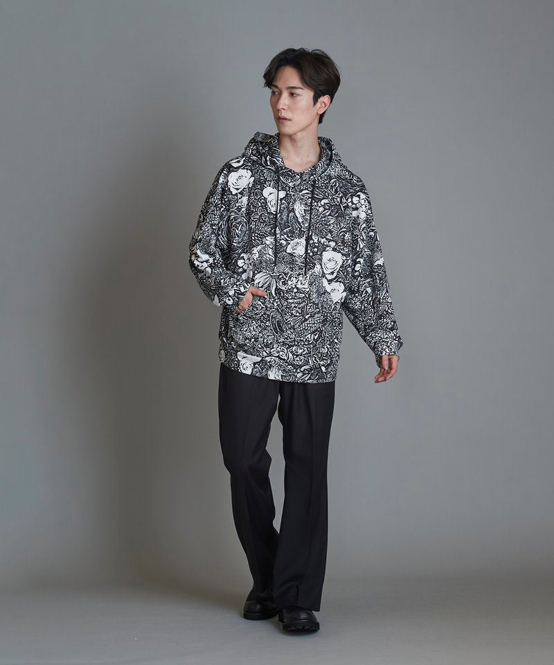 Pattern Print Big Parka