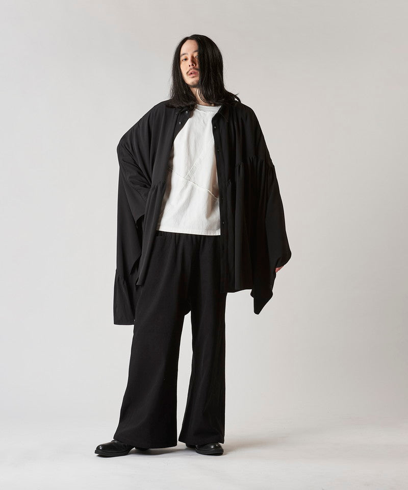 Asymmetrical Gathered Poncho SH