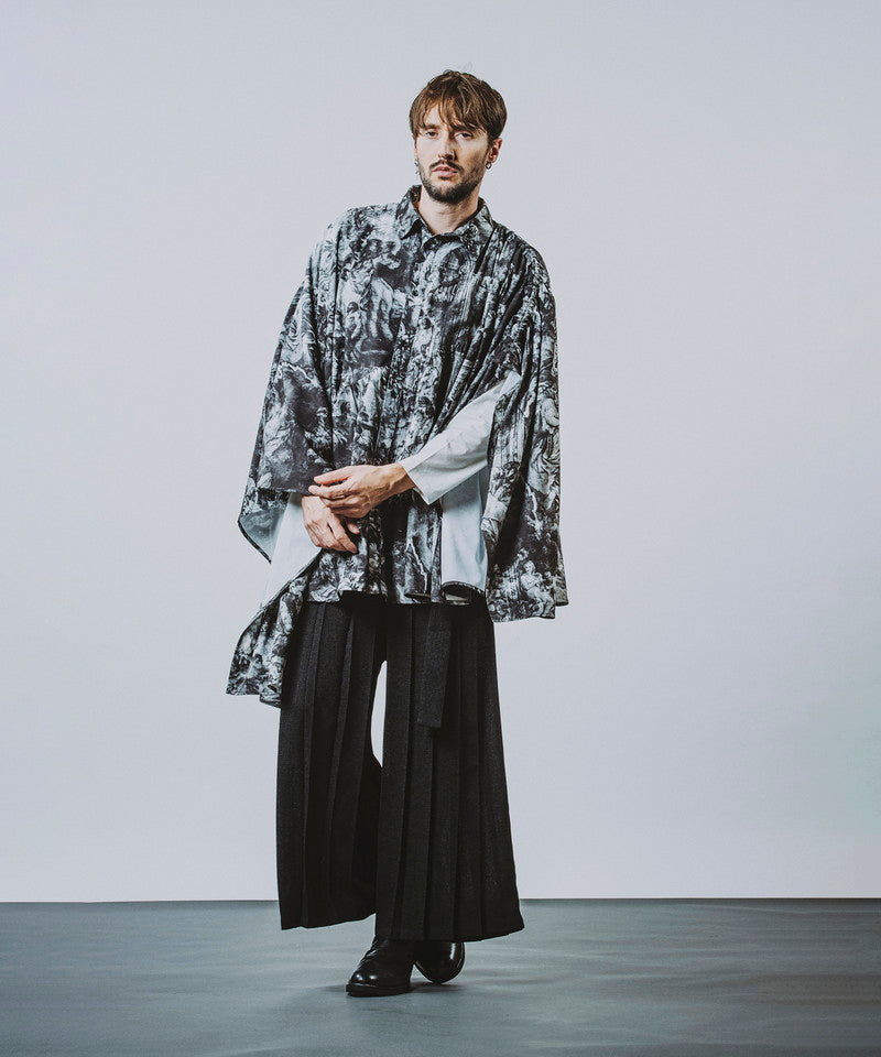 Asymmetrical Gathered Poncho SH