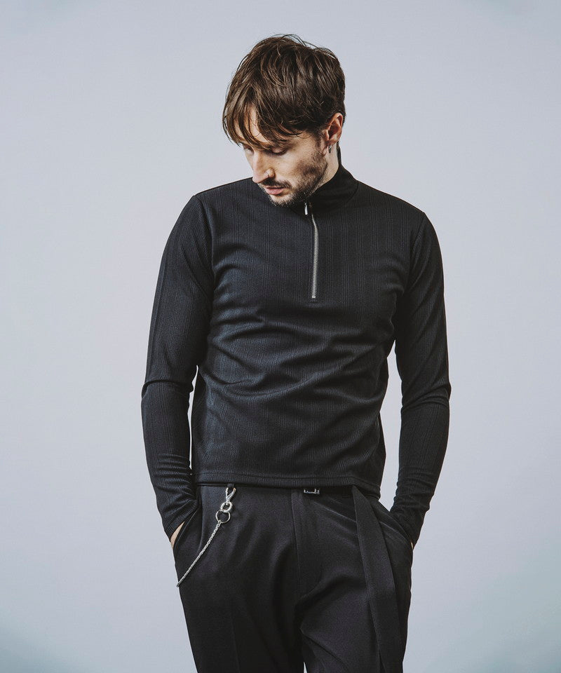 Slim Fit Half Zip-Pocket