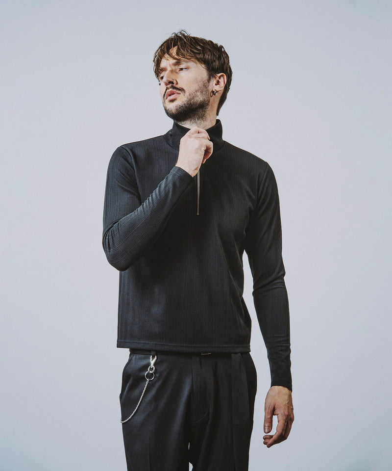 Slim Fit Half Zip-Pocket