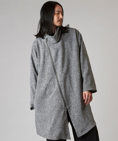 Off-turtleneck high collar coat