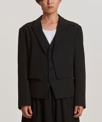 レイヤードショートJKT