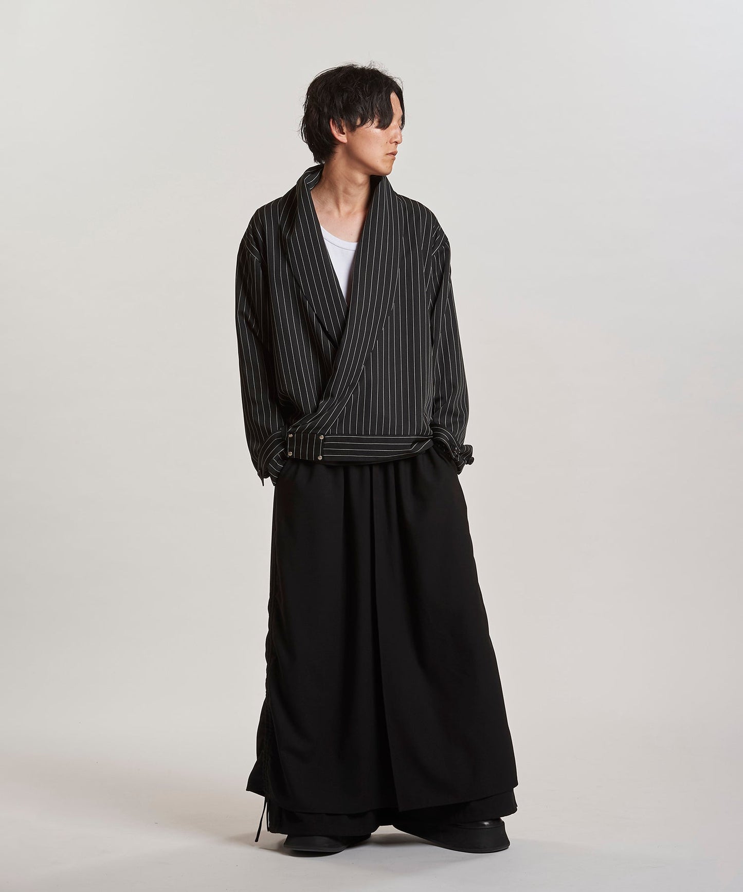 ストライプ Model:H169cm