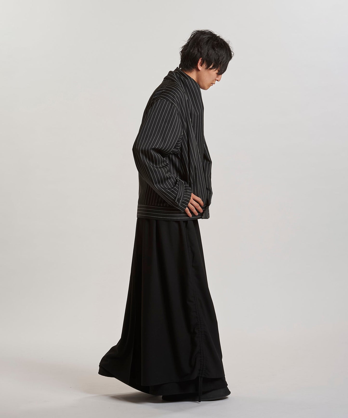 ストライプ Model:H169cm