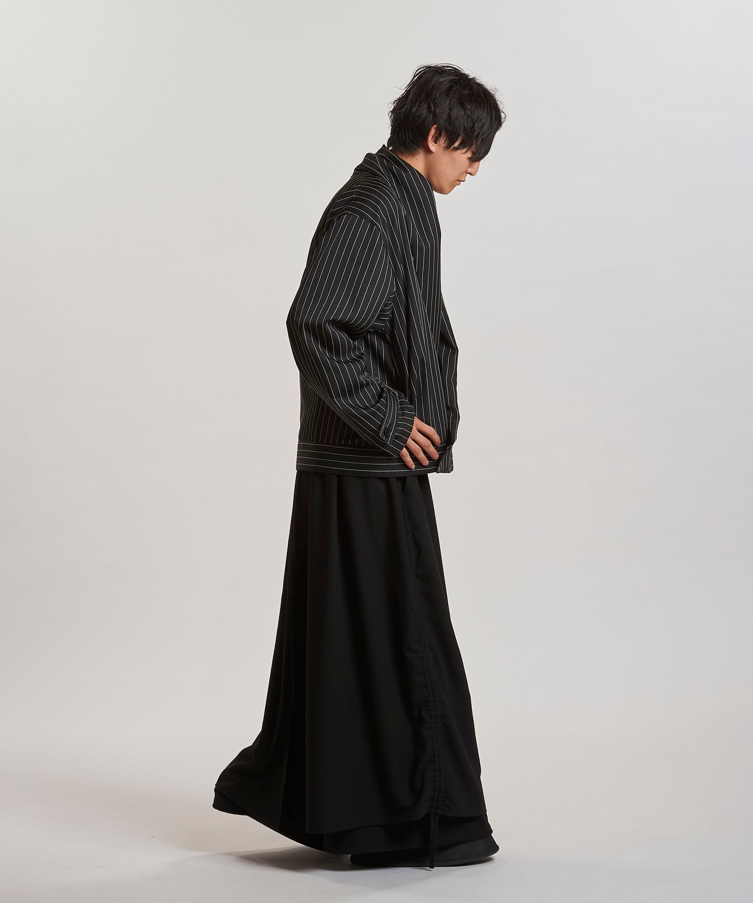 ストライプ Model:H169cm
