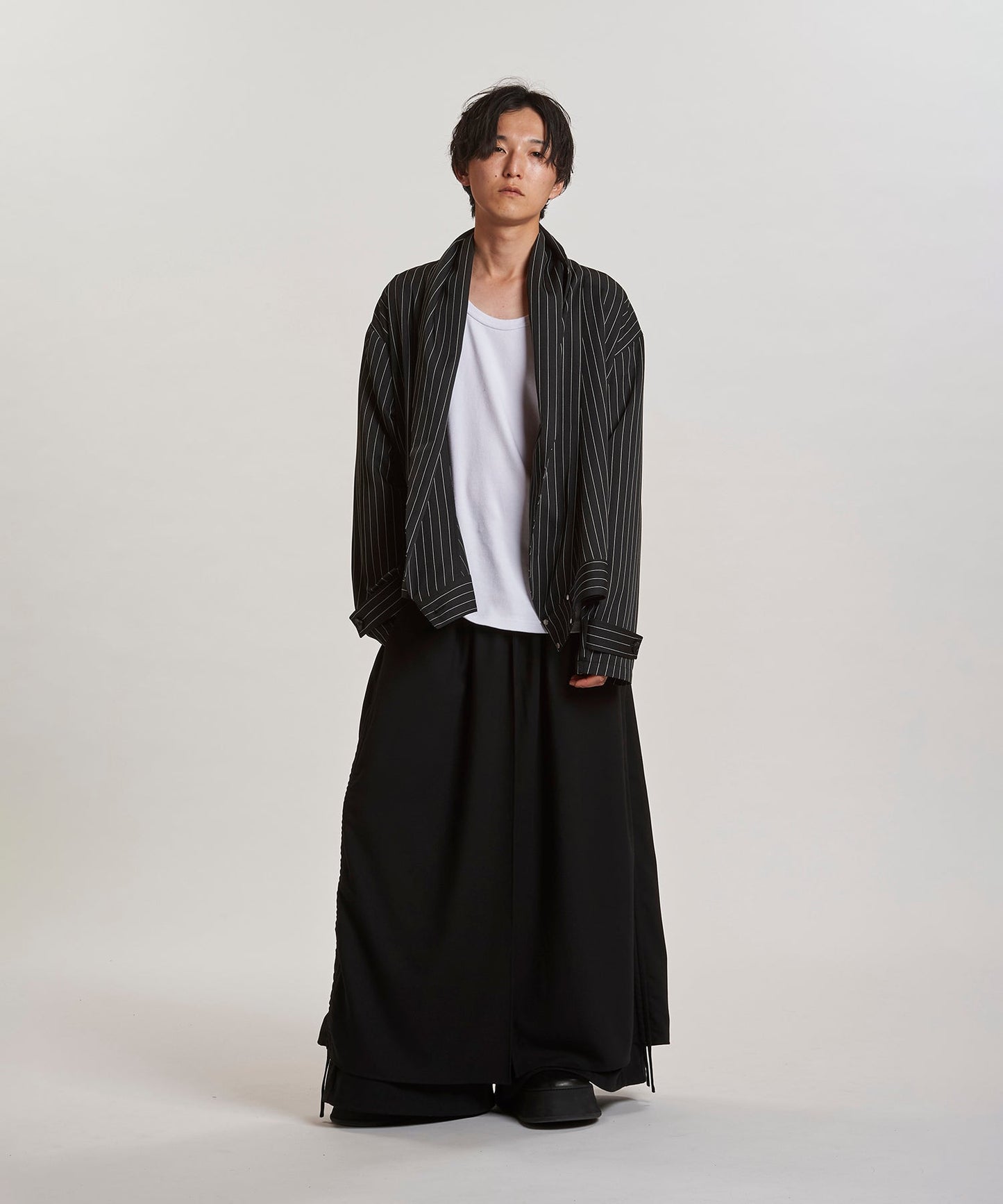 ストライプ Model:H169cm