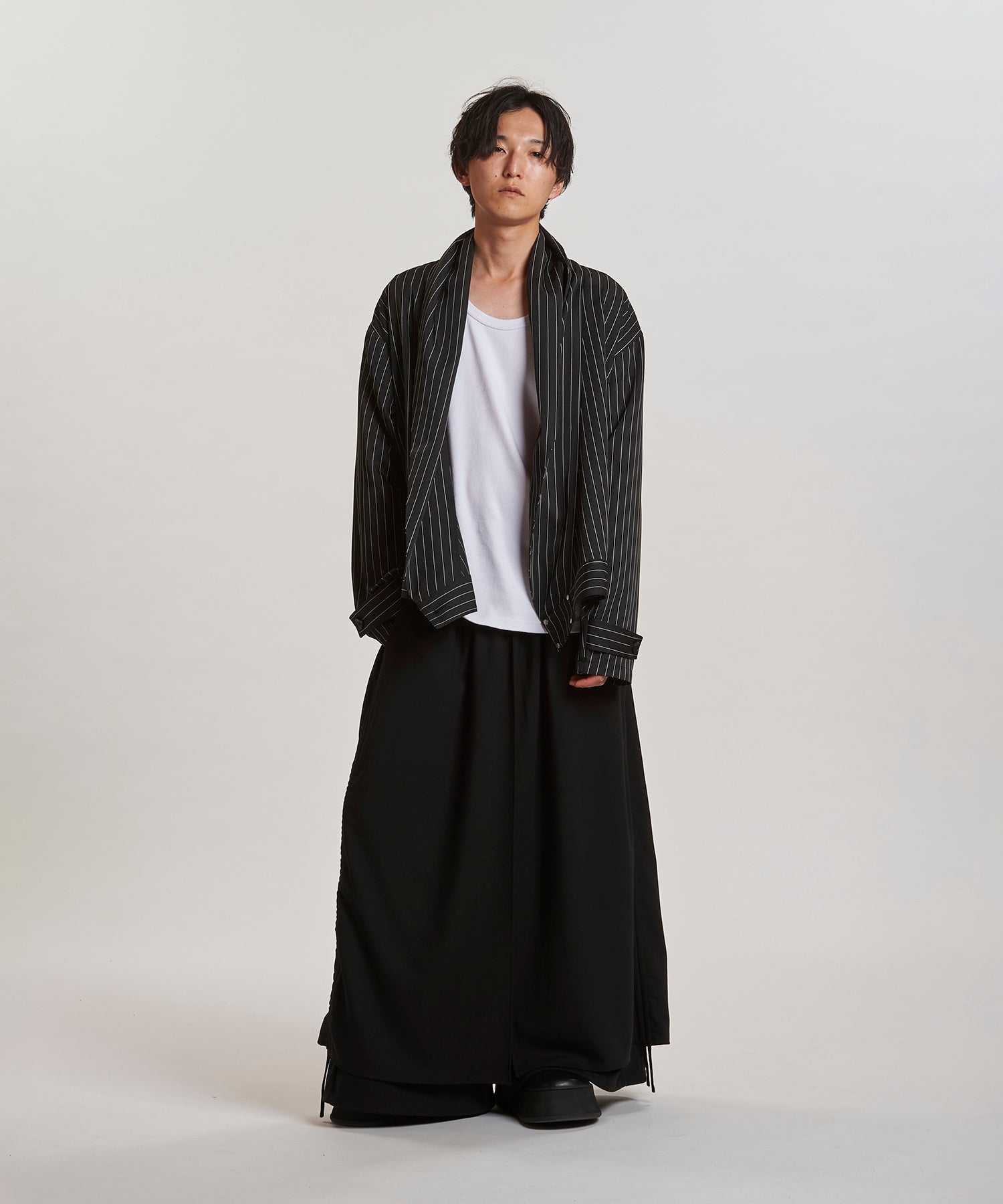 ストライプ Model:H169cm