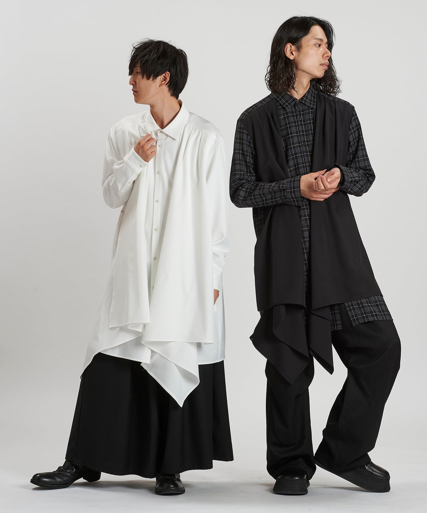 WHITE Model:H169cm / CHECK Model:H180cm