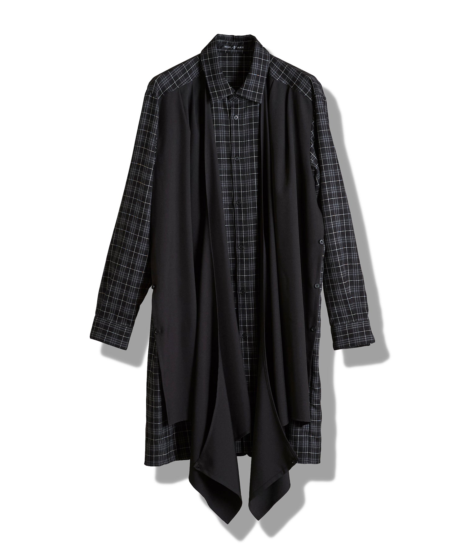 NO ID BLACK ノーアイディーブラックストレッチドレープ ショールコート 楽天市場】ノーアイディー ブラックの通販