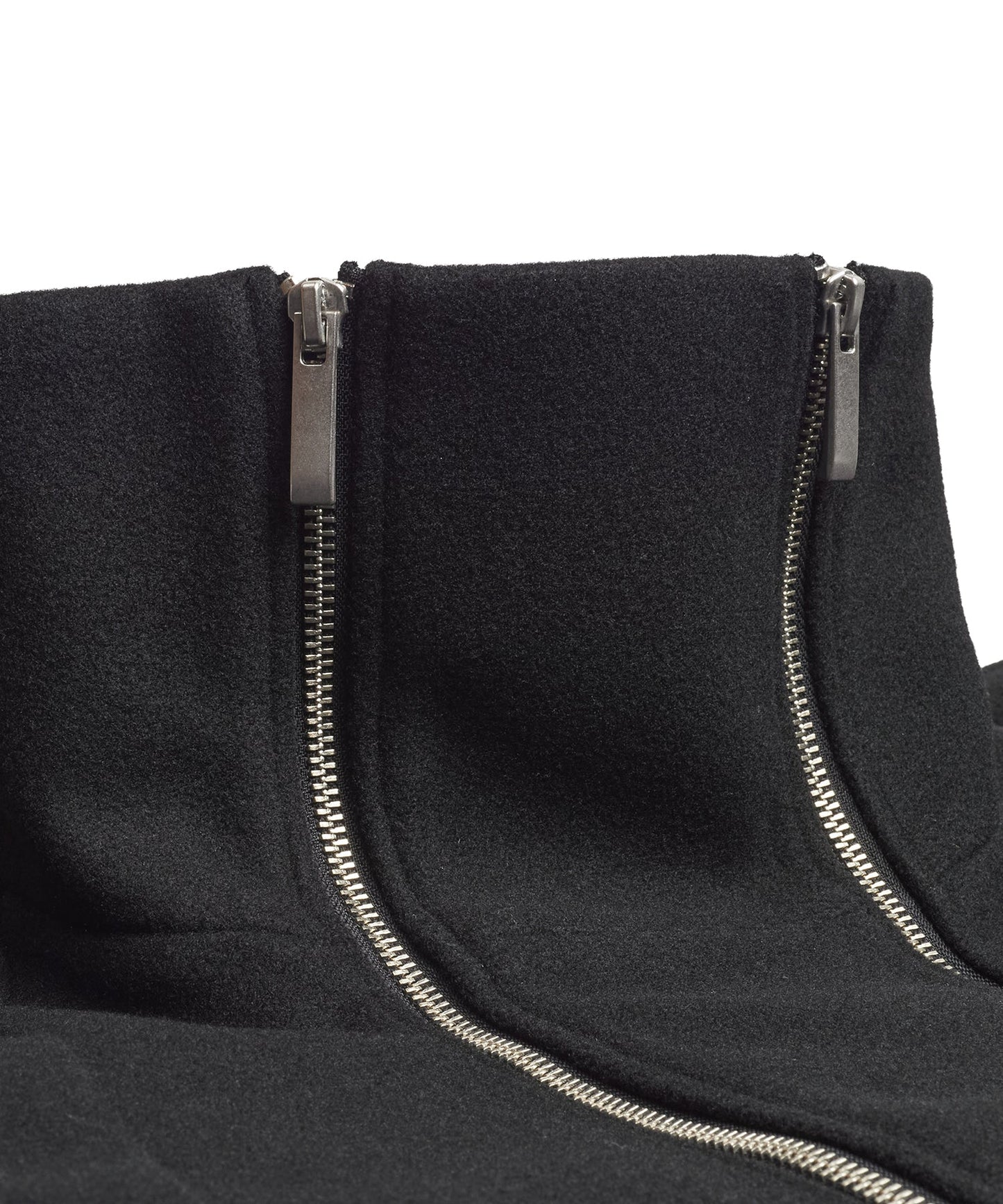 ボリュームネックライダースオーバーコート