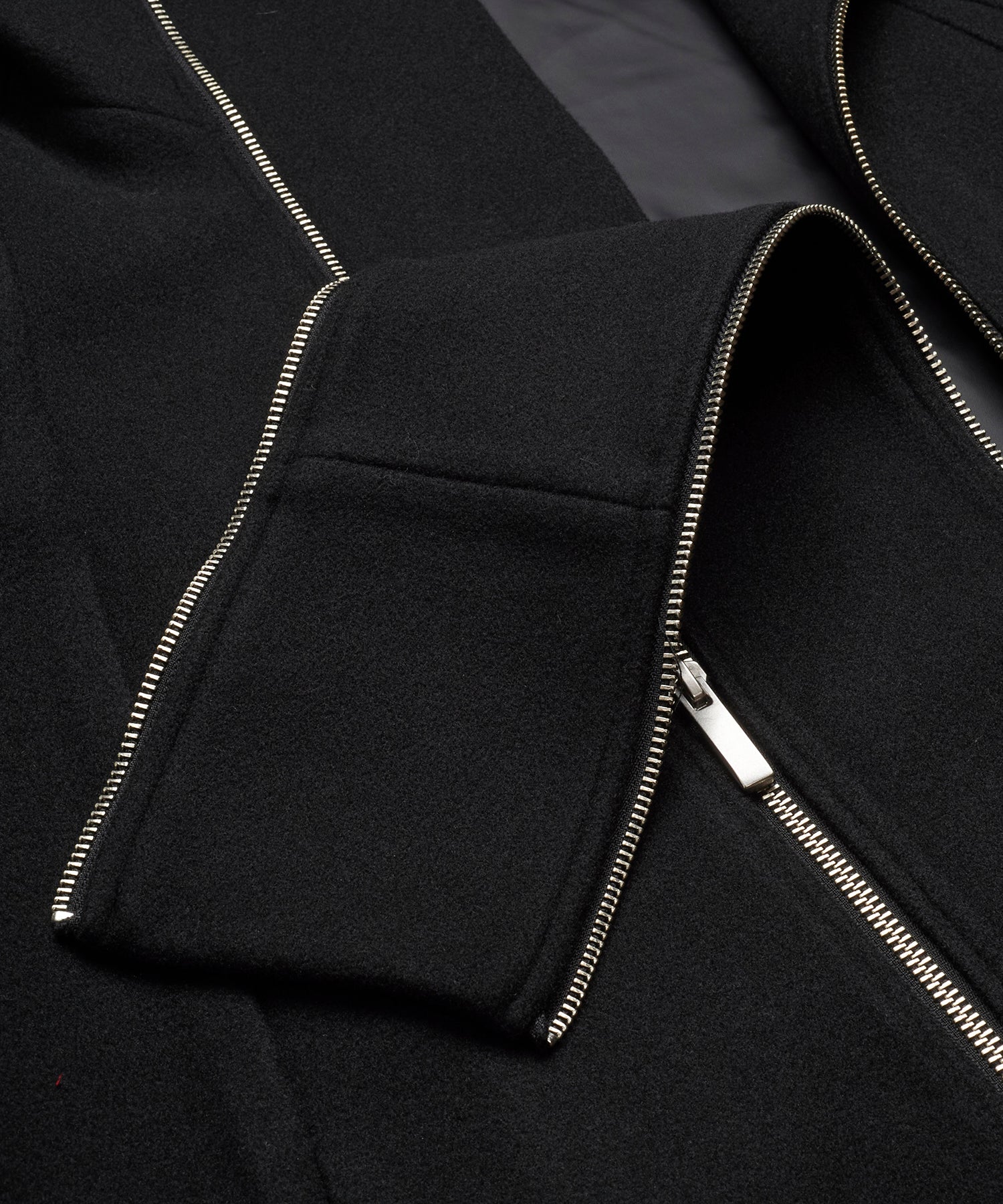 ボリュームネックライダースオーバーコート