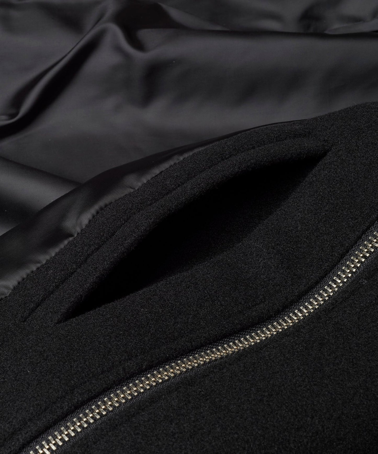 ボリュームネックライダースオーバーコート