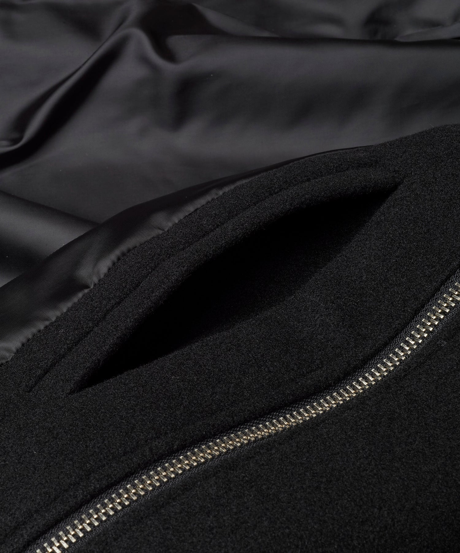 ボリュームネックライダースオーバーコート