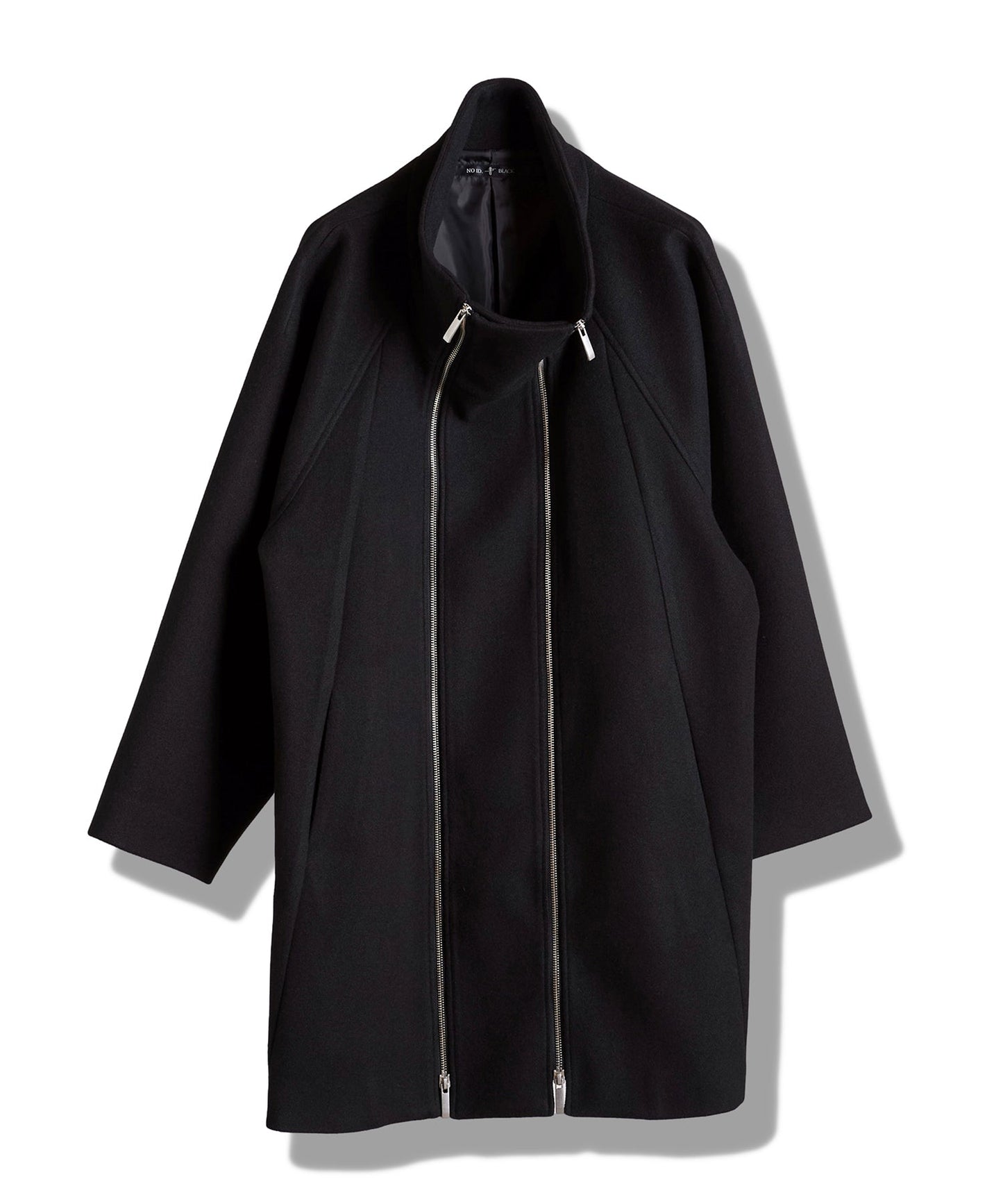 ボリュームネックライダースオーバーコート