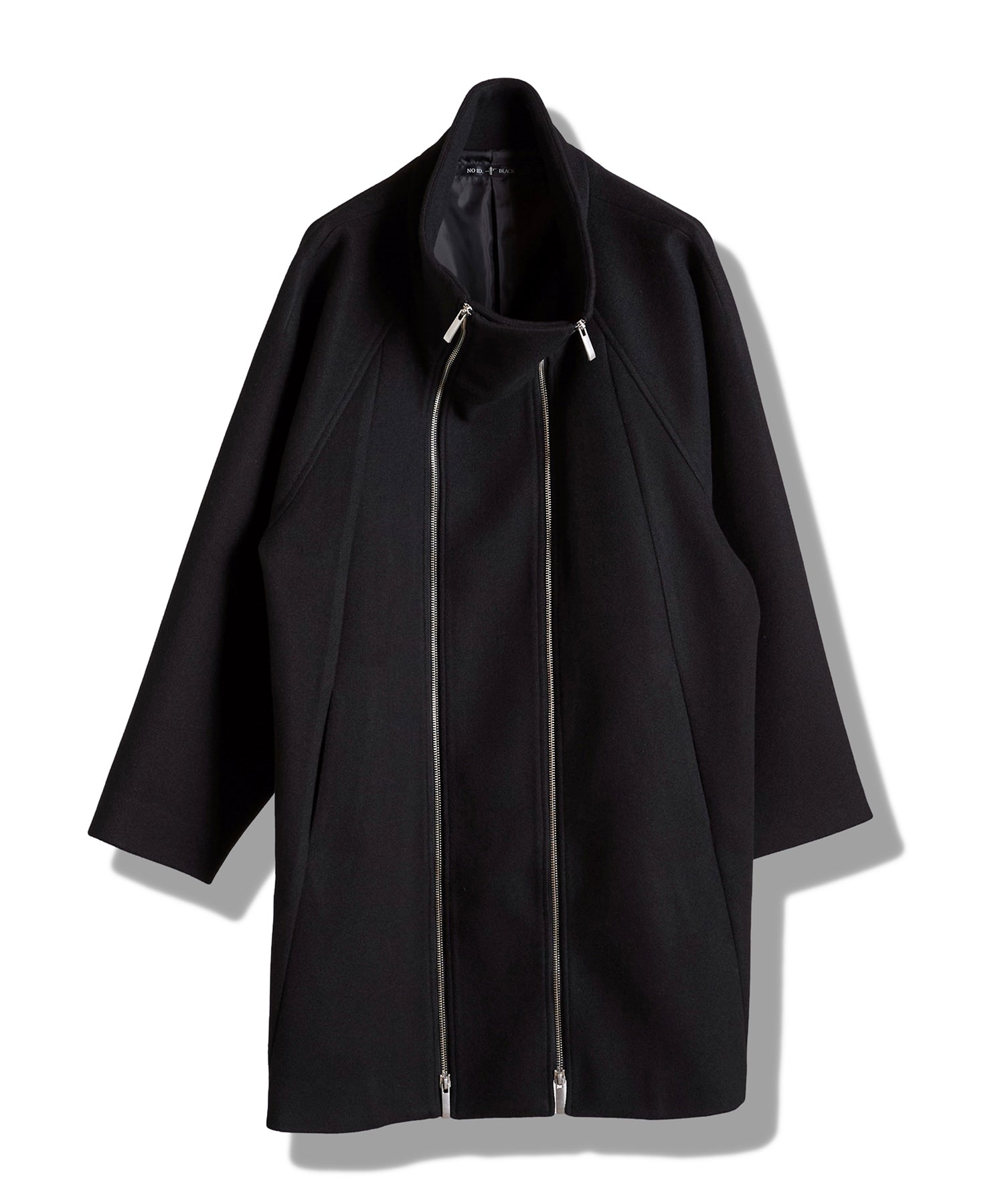 ボリュームネックライダースオーバーコート