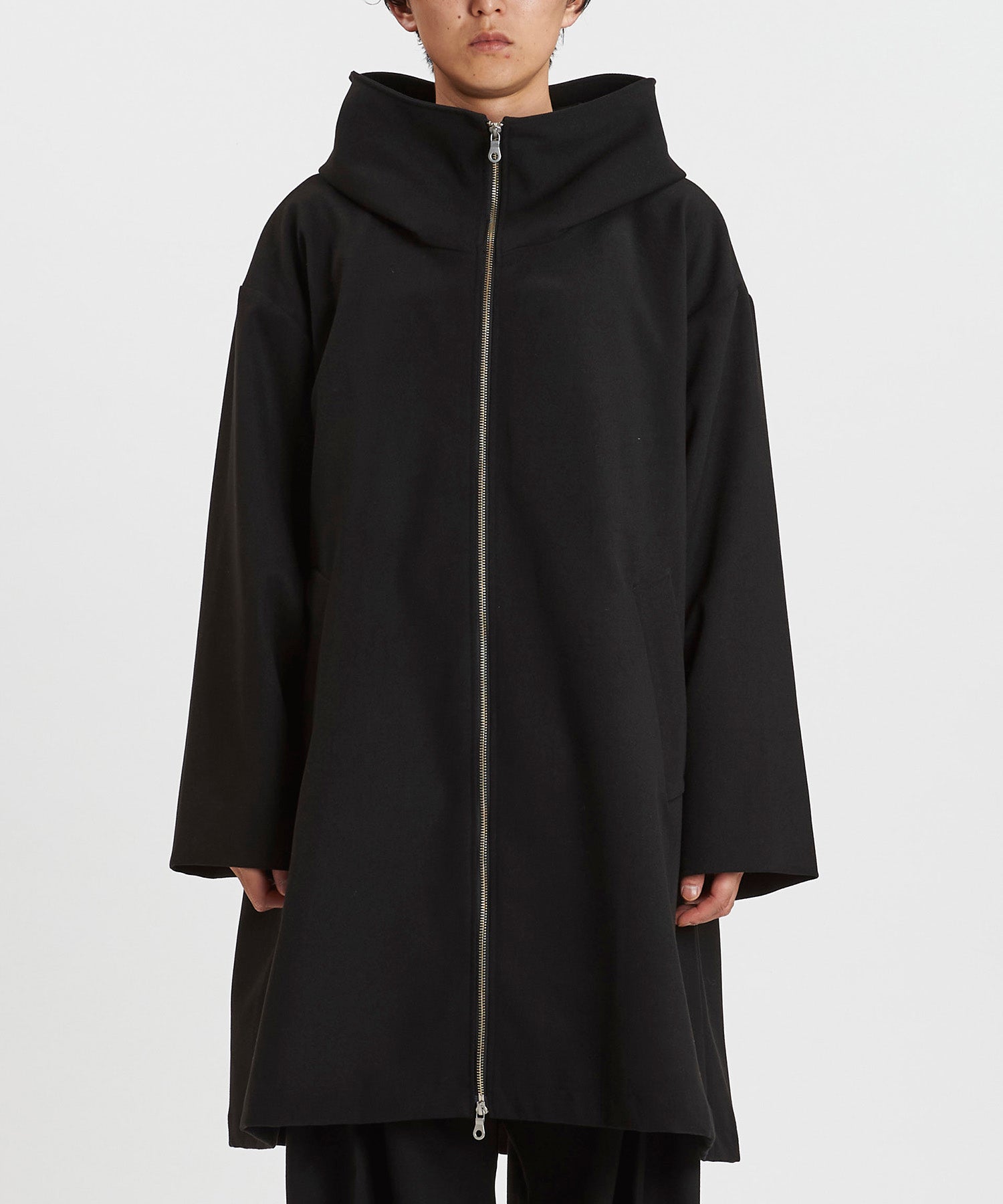 NO ID. BLACK フーデットコート　グラデーションコート　ウールコート NO ID. BLACK WT グラデーション フーデット コート レザー