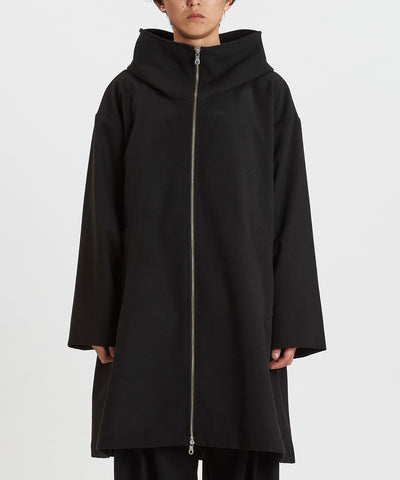 フーデッドBIGハーフコート