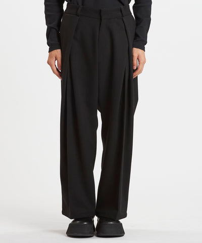 クロスタックワイドトラウザーズ