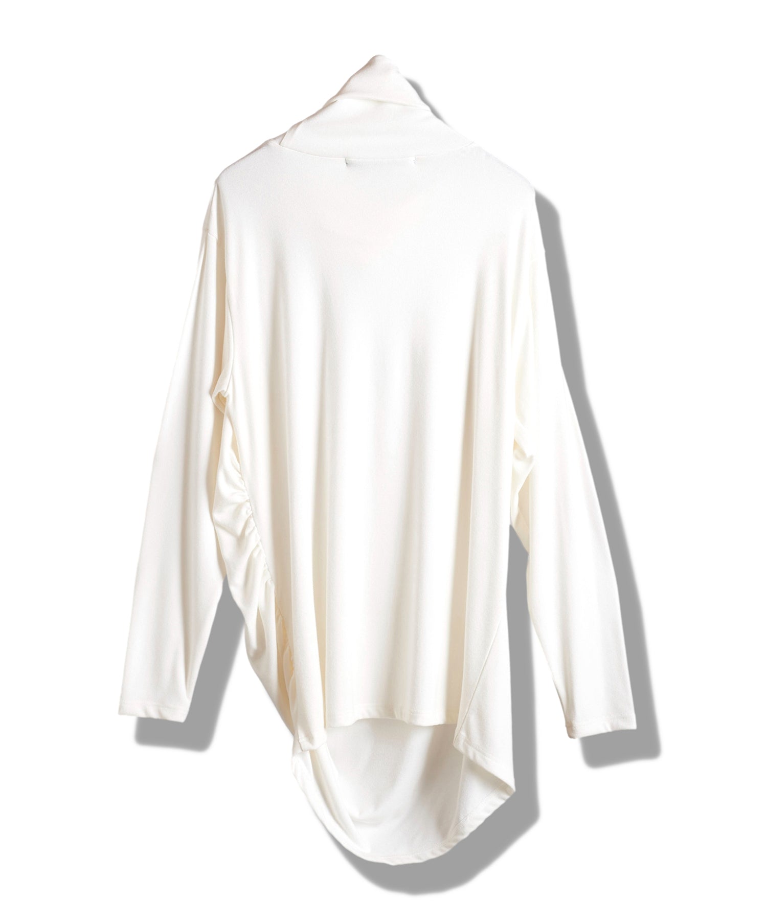 ボリュームネックギャザードレープPO