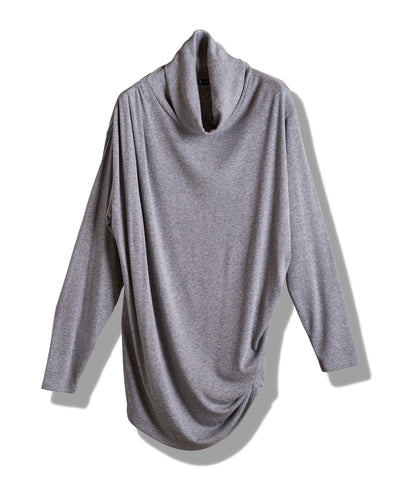 ボリュームネックギャザードレープPO